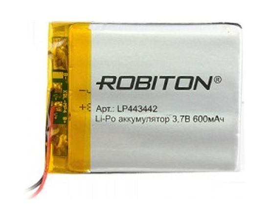 Аккумулятор ROBITON LP443442 3.7В 600mAh PK1 14072 