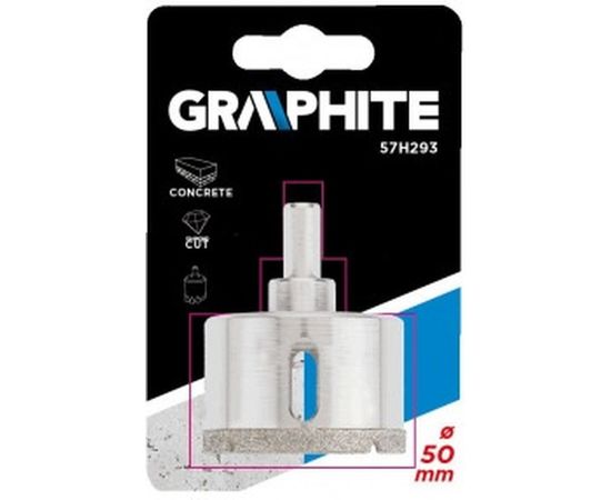 Сверло по керамической плитке 50 мм GRAPHITE 57H293 