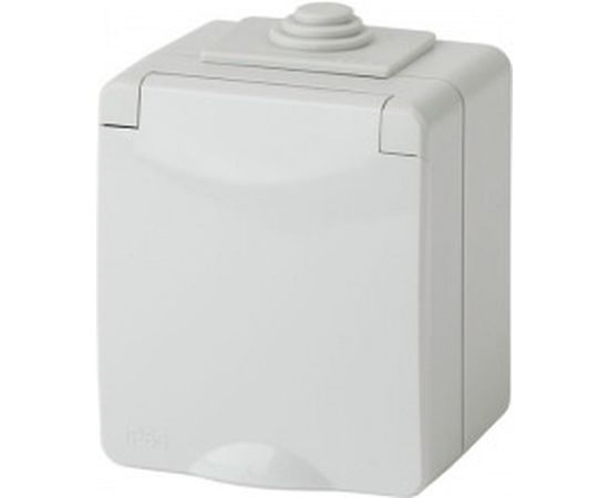 Розетка ЭРА 11260103 2PE IP65, 16A, 250В, ОУ, серый Б0035988 