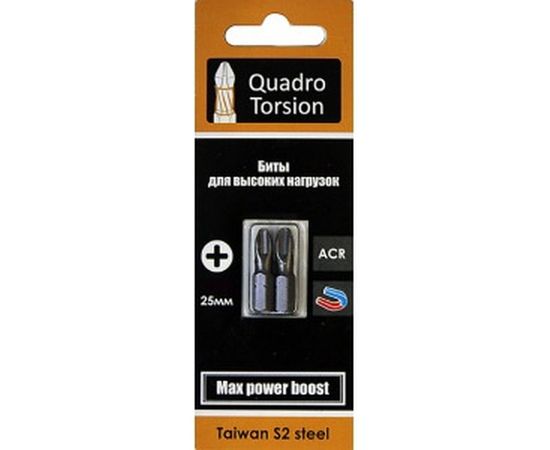 Бита (2 шт; PH1; 25 мм; 1/4) Quadro Torsion 410125-2 