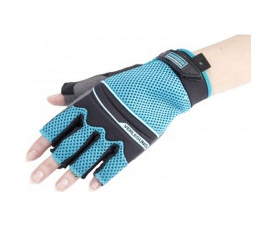 Перчатки комбинированные облегченные с открытыми пальцами (M) GROSS 90315 – изображение 2