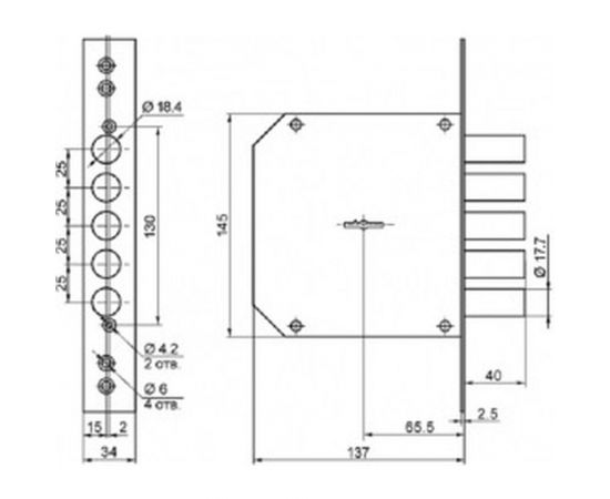 Врезной замок BORDER 17927 – изображение 2