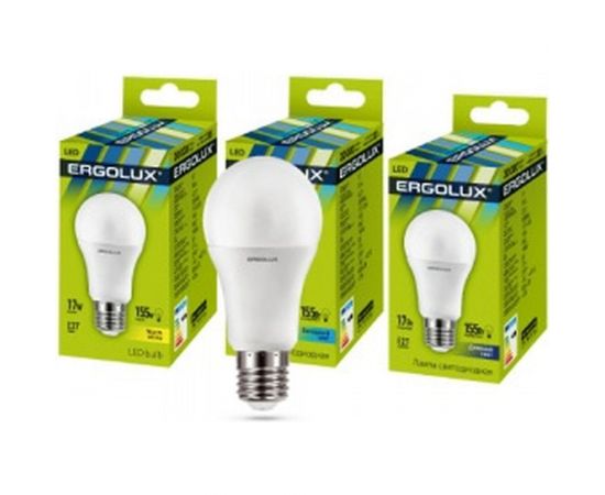 Светодиодная лампа Ergolux LED-A60-17W-E27-6K ЛОН, 17Вт, E27, 6500K 13181 – изображение 2