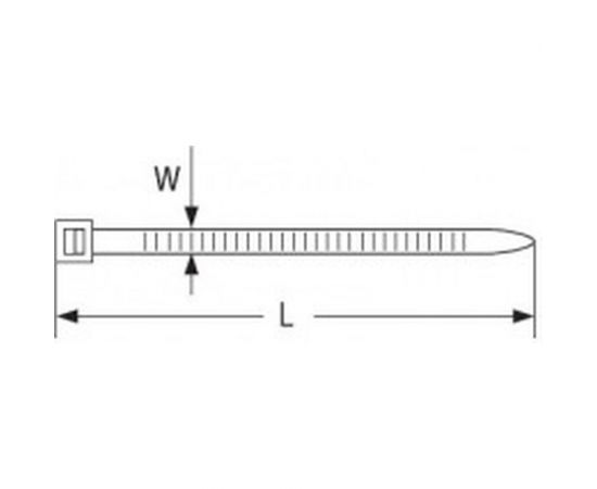 Нейлоновый хомут Navigator 3.6х300 белый NCT-036-300-100/WH 100шт 4670004710449 155882 – изображение 2