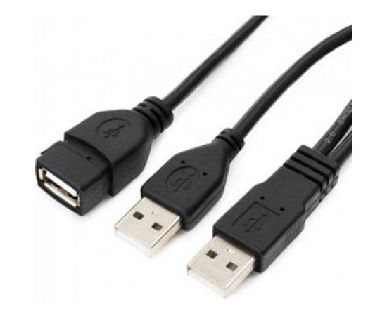 Кабель-удлинитель Cablexpert USB 2.0 Pro, 2xAM/AF, 1.8м, экран, черный, пакет CCP-USB22-AMAF-6 – изображение 2