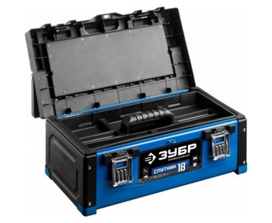 Металлический ящик для инструмента ЗУБР "СПУТНИК-18" Профессионал 38153-18 – изображение 2