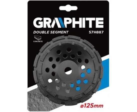 Диск алмазный шлифовальный (125x22.2x5 мм; двойной сегмент) GRAPHITE 57H887 – изображение 2