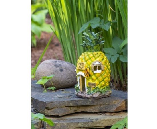 Садовый фонарь ЧУДЕСНЫЙ САД 610 Ананасовый домик, диодный, на солнечной батарее, полирезина 4606400207481 – изображение 2