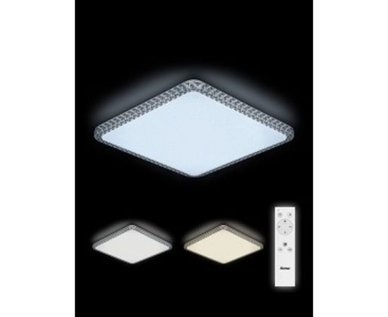Светодиодная потолочная люстра Ritter DIAMOND QUADRO с ДУ 70Вт 550x550мм диммируемый, 52232 4 – изображение 3