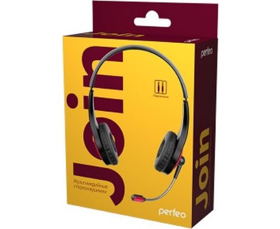Компьютерная стерео гарнитура Perfeo JOIN черная 30012889 – изображение 3