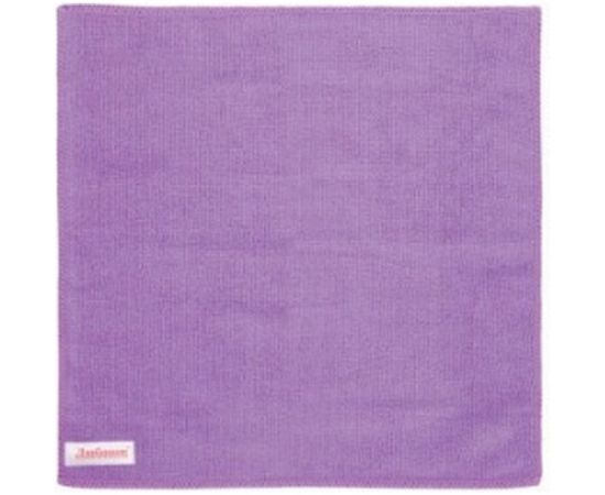 Универсальная салфетка ЛЮБАША ЭКОНОМ ПП микрофибра, 30х30 см, фиолетовая 606304 – изображение 3