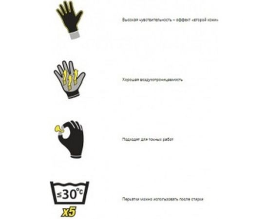 Полиэстеровые перчатки с полиуретановым покрытием Delta Plus VE702PG, р. 10 VE702PG10 – изображение 3