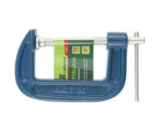 G-образная струбцина 75мм СИБРТЕХ 20582 – изображение 3