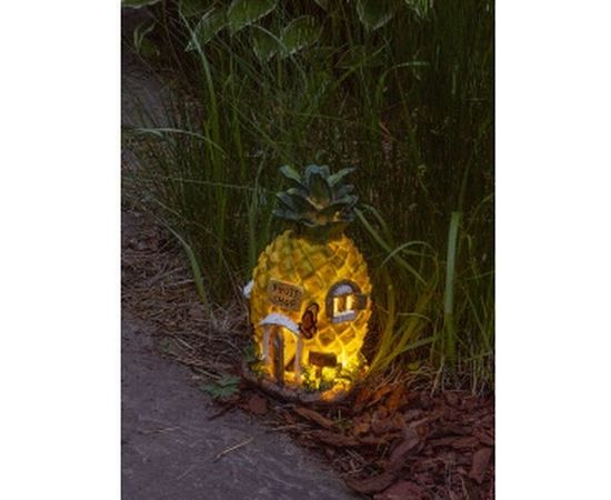 Садовый фонарь ЧУДЕСНЫЙ САД 610 Ананасовый домик, диодный, на солнечной батарее, полирезина 4606400207481 – изображение 8