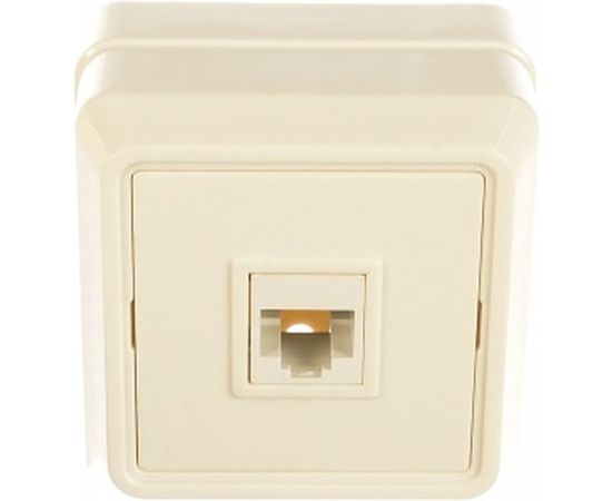 Телефонная 1местная розетка IEK ОКТАВА белый ETO10-K01-DC 
