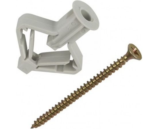 Пакет дюбель Бабочка Метизный двор 10х50 с шурупом 4х60 5 шт. 4607173907318 