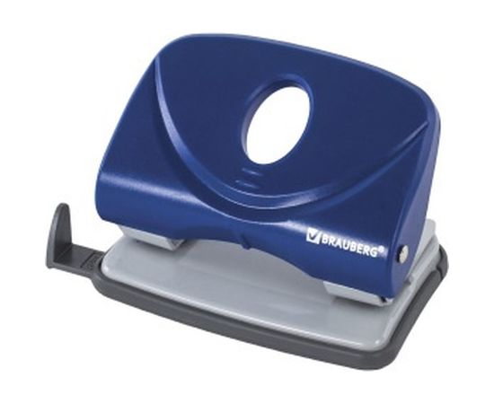 Дырокол BRAUBERG "Original", до 20 листов, синий, 222540 