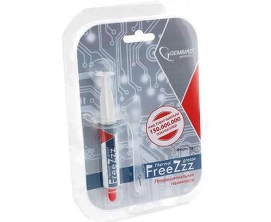 Термопаста в шприце FreeZzz 5 г для радиаторов Gembird GF-01-5 