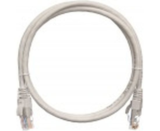 Шнур U/UTP NETLAN 4 пары, Кат.5e, медный, серый, 1м, 10шт. EC-PC4UD55B-BC-LSZH-010-GY-10 