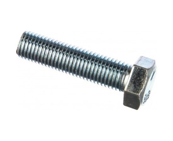 Болт DIN 933 с шестигранной головкой, оцинкованный М20х80, 5шт - коробка Tech-Krep 126544 