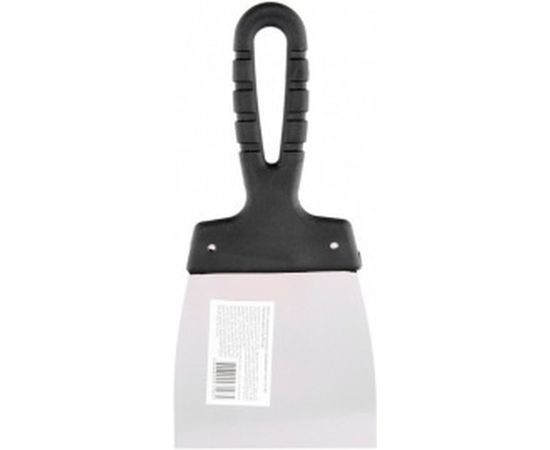 Шпательная лопатка из нержавеющей стали Россия 100 мм пластмассовая ручка 85135 