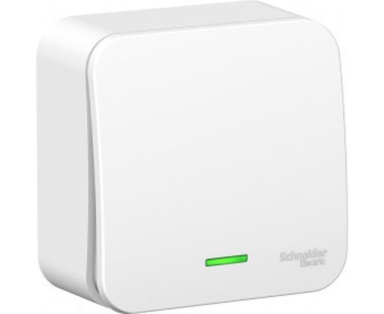 1-клавишный переключатель Schneider Electric BLANCA, О/У, сх.6, с подсветкой, 10А, 250B, белый BLNVA106111 