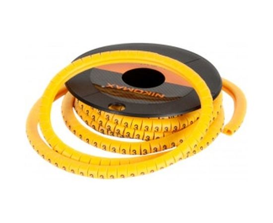 Кабельный маркер NIKOMAX, цифра 1, желтый, 500шт. NMC-CMR-1-YL-500 