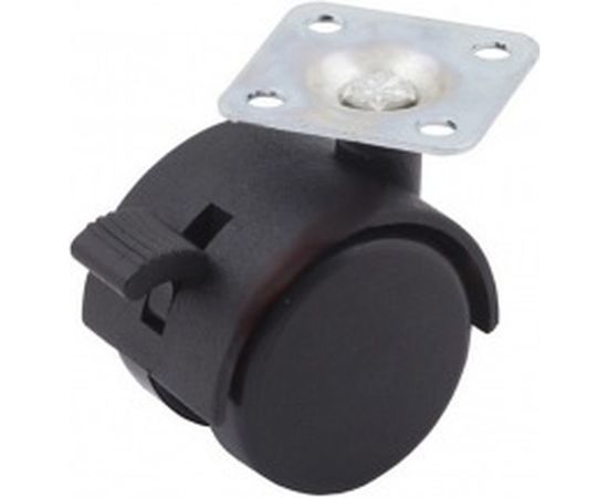 Колесная опора на площадке Brante 40 мм со стопором 102105 