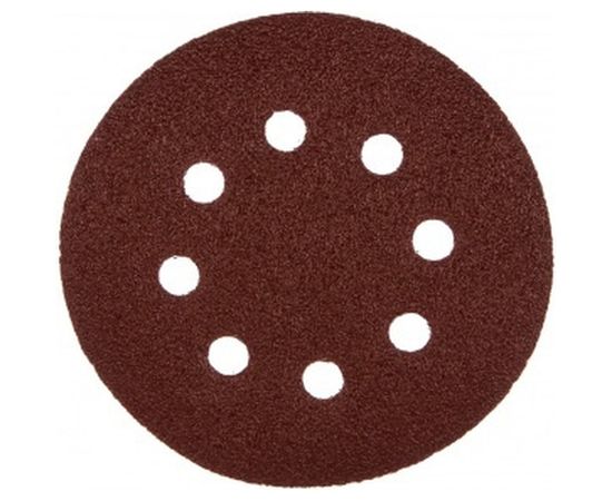 Круг абразивный с перфорацией (5 шт; 125 мм; Р60; Velcro; 8 отв) Biber 70682 тов-165722 