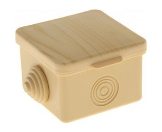 Распаячная коробка EKF КМР-030-037 65х65х50 светлое дерево PROxima SQplc-kmr-030-037-s 