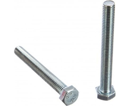 Болт Tech-Krep DIN933 с шестигранной головкой, оцинкованный М12х100 2 шт - пакет 126524 