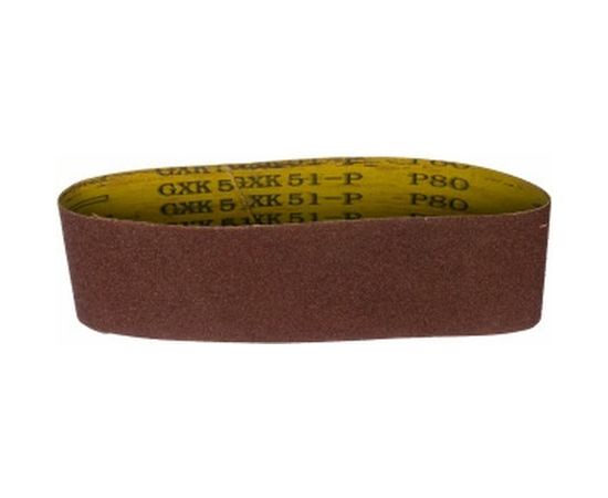 Лента бесконечная (3 шт; 75х533 мм; P80) для ленточных шлифовальных машин Biber 70343 тов-157923 – изображение 2
