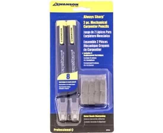 Карандаши Always Sharp, 2 штуки + 8 запасных грифелей Swanson М00008049 – изображение 2