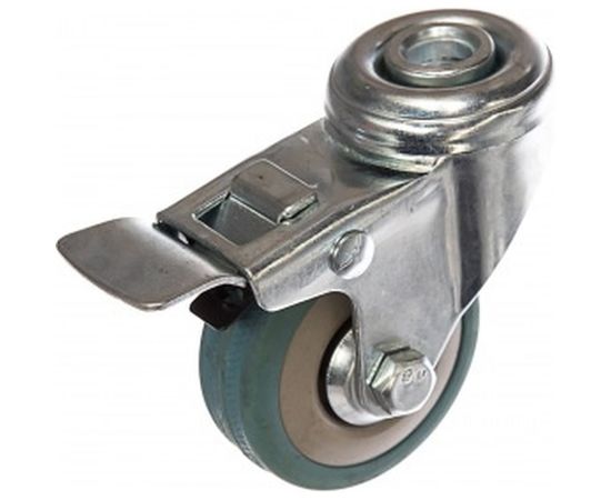 Колесо аппаратное поворотное под болт с тормозом Longway SChgb 25 – изображение 2