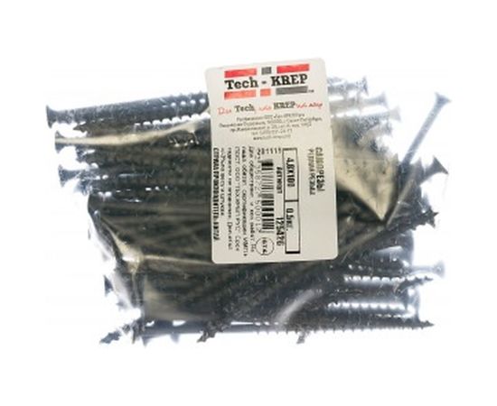 Саморез Tech-Krep 4,8*100 редкая резьба 0,5кг (90 шт.) 125426 – изображение 2