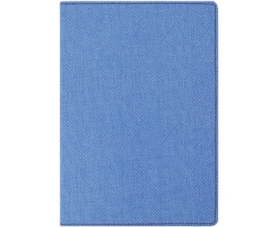 Блокнот BRAUBERG Tweed А5 148x213 мм, 112 л, под ткань, линия, синий, 110966 – изображение 2