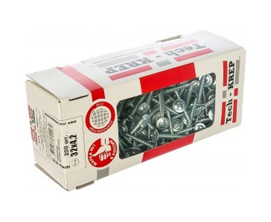 Саморез Tech-Krep ШСММ 4,2х32 200 шт, коробка с окном 102142 – изображение 2