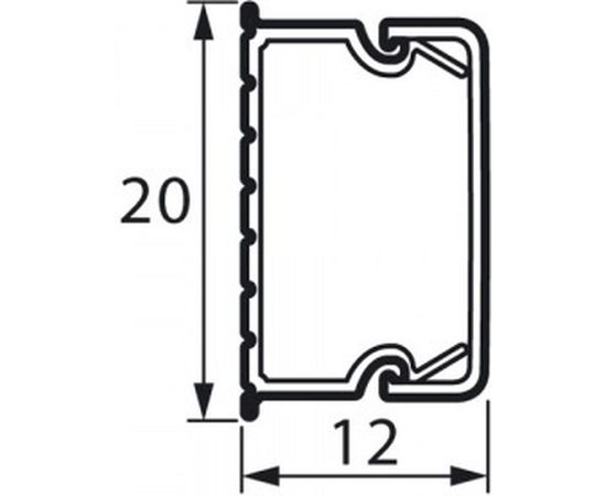 Мини-канал Legrand METRA 20х12 мм, 2 м Leg 638192 400300 – изображение 2