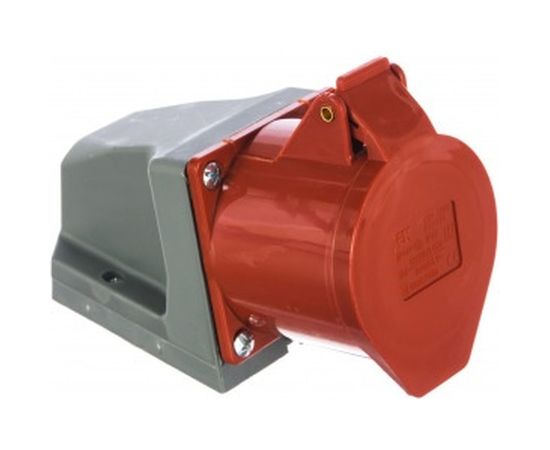 Розетка наружной установки IEK 32А 3P+Е+N 380В IP44 125 ИЭК PSR12-032-5 – изображение 3