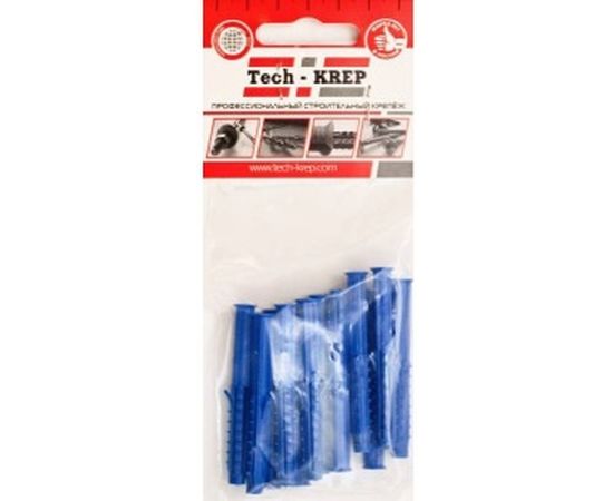 Распорный дюбель Чапай 10х60 шипы+усы, полипропилен 10шт - пакет Tech-Krep 111125 – изображение 3