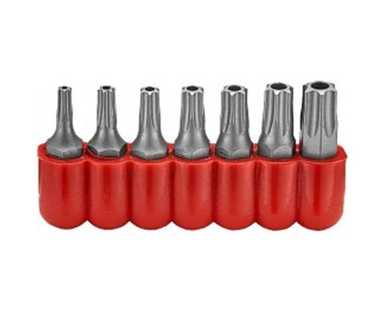 Набор бит TORX с отверстием, 7 шт. FORCE 2071 – изображение 3