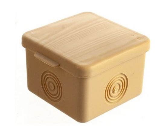 Распаячная коробка EKF КМР-030-037 65х65х50 светлое дерево PROxima SQplc-kmr-030-037-s – изображение 3