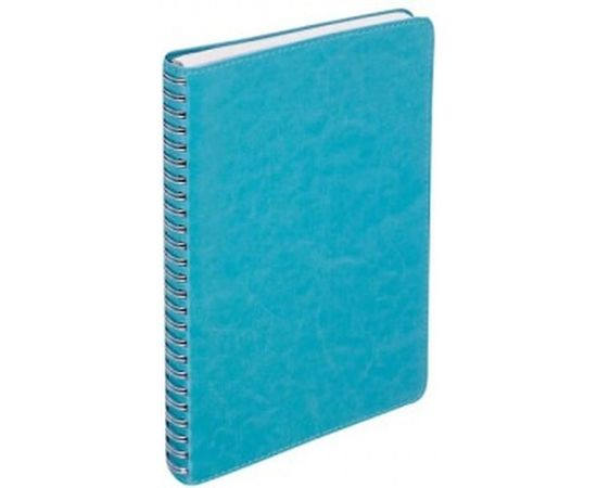 Тетрадь А5 BRAUBERG Office PRO 148x218 мм, под кожу, гребень, 80 л, бирюзовая 111043 – изображение 3