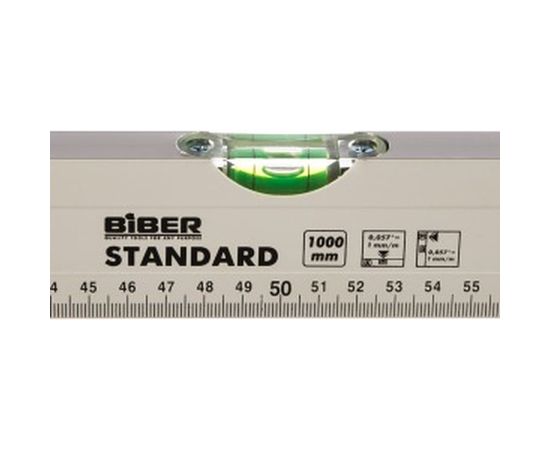 Уровень, 1000 мм, 2 глазка Biber Стандарт 40324 тов-084704 – изображение 3