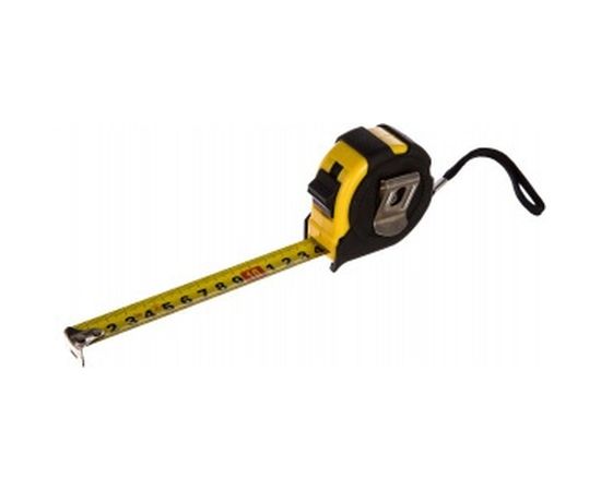 Рулетка (обрезиненный корпус, 5 м х 19 мм) Biber DIREKT 40103 тов-049302 – изображение 4