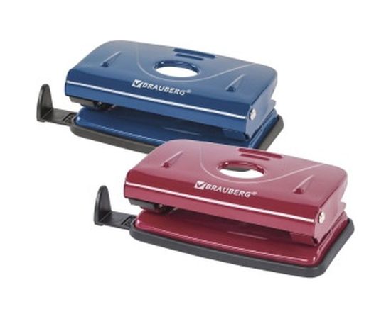 Дырокол BRAUBERG металлический Universal, до 10л, борд, 222550 – изображение 4