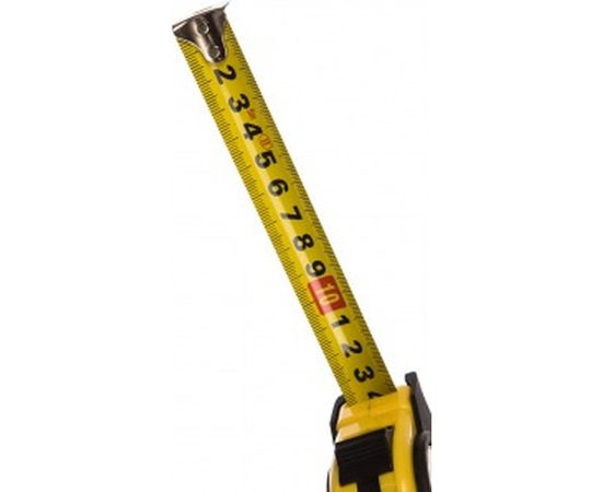 Рулетка (обрезиненный корпус, 5 м х 19 мм) Biber DIREKT 40103 тов-049302 – изображение 5