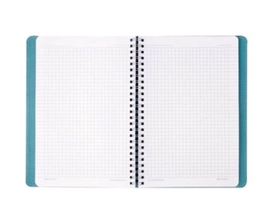 Тетрадь А5 BRAUBERG Office PRO 148x218 мм, под кожу, гребень, 80 л, бирюзовая 111043 – изображение 7