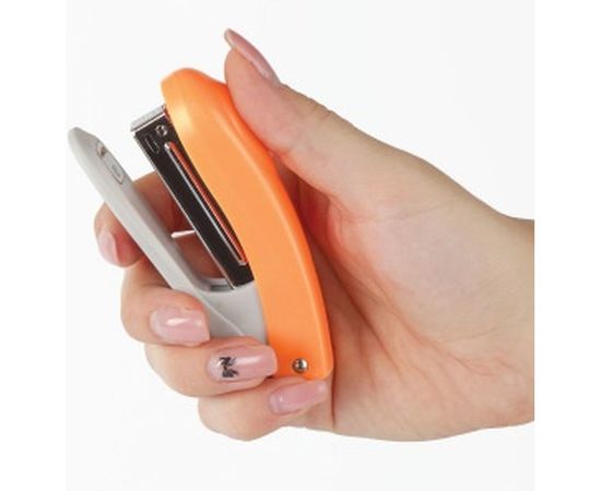 Степлер №10 BRAUBERG Original, до 12л, с антистеплером, оранжевый, 227766 – изображение 7