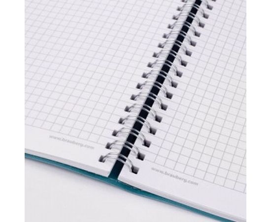 Тетрадь А5 BRAUBERG Office PRO 148x218 мм, под кожу, гребень, 80 л, бирюзовая 111043 – изображение 8